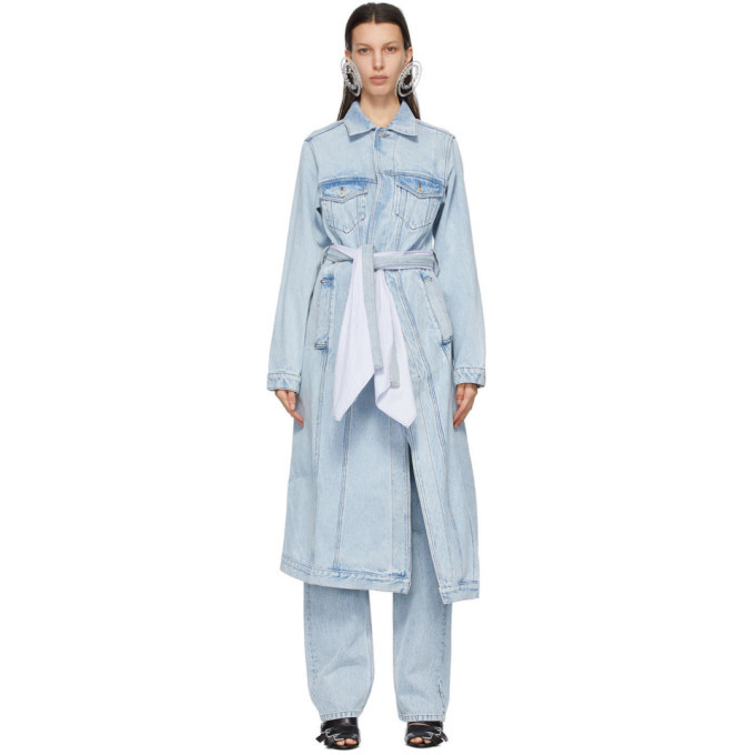 Y/Project Blue Denim Pulled Lining Coat Y/Project