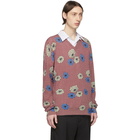 Marni Burgundy Flower Print Sweater