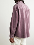 Marant - Ritchie Cotton and Linen-Blend Corduroy Shirt - Purple