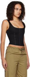 Yuzefi Black Hook-Eye Camisole