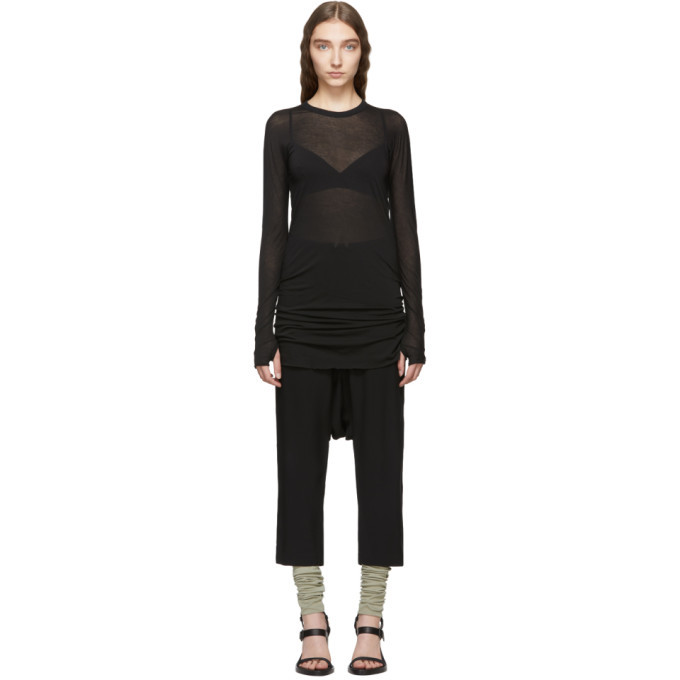 Photo: Boris Bidjan Saberi Black Object-Dyed Long Sleeve Short Dress