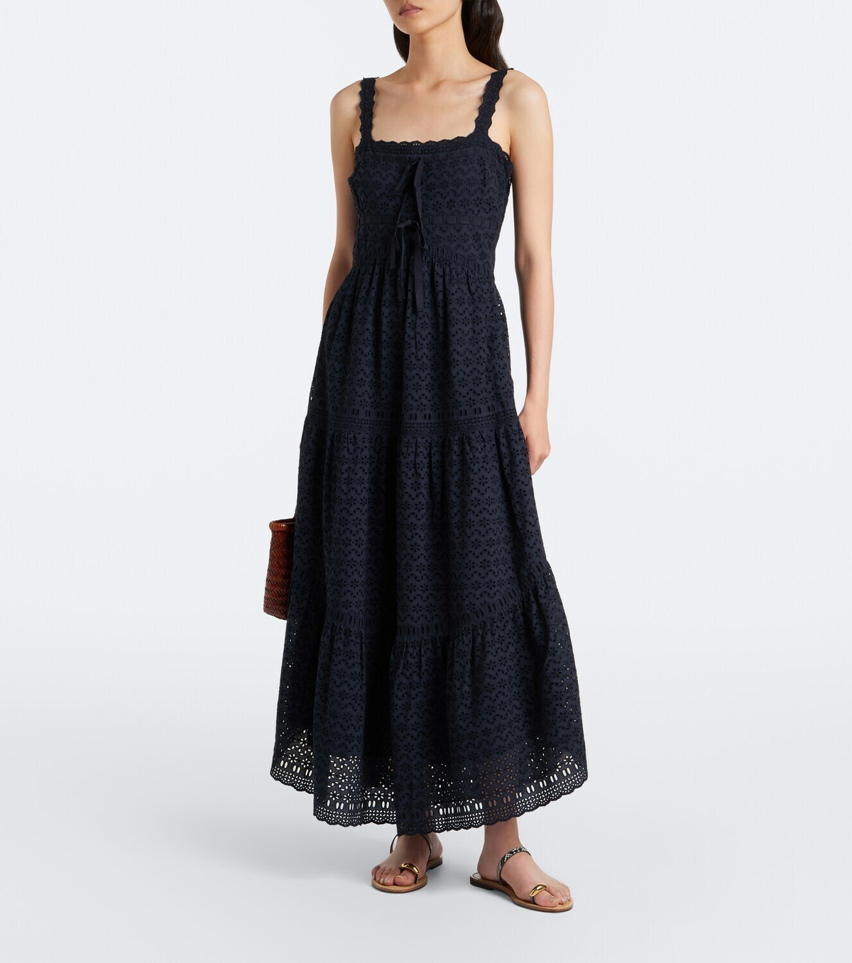 Ulla Johnson Constance broderie anglaise cotton midi dress