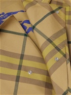Burberry - Checked Wool-Twill Car Coat - Brown
