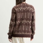 Needles Women's Mohair Cardigan in Burgundy