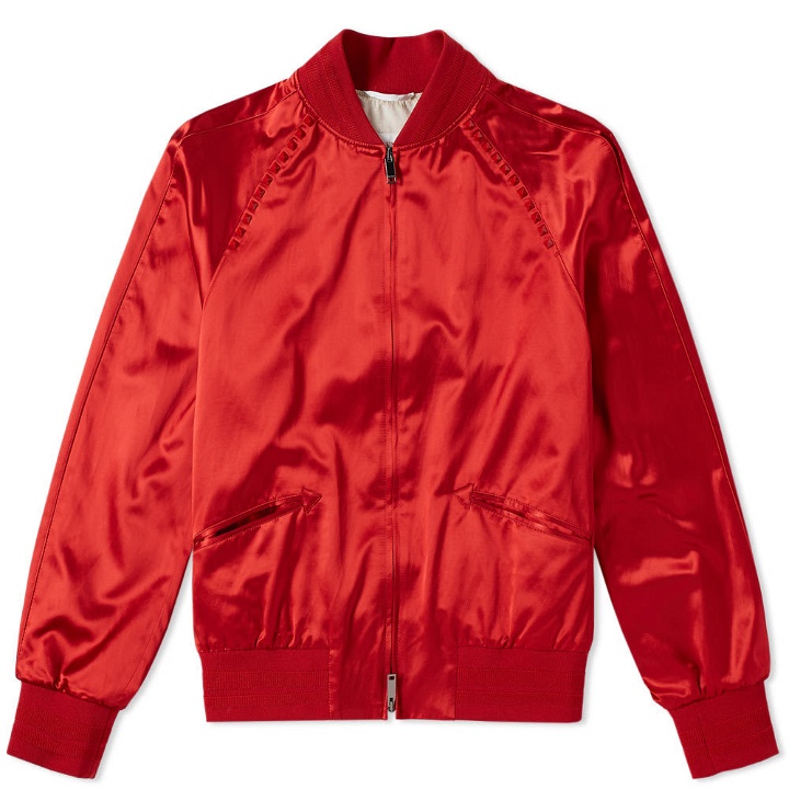 Photo: Valentino Rockstud Souvenir Jacket Red