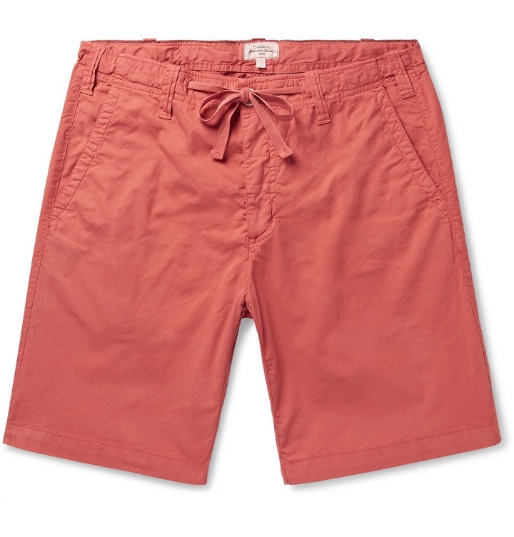 Photo: Hartford - Boy Slim-Fit Cotton Drawstring Shorts - Coral