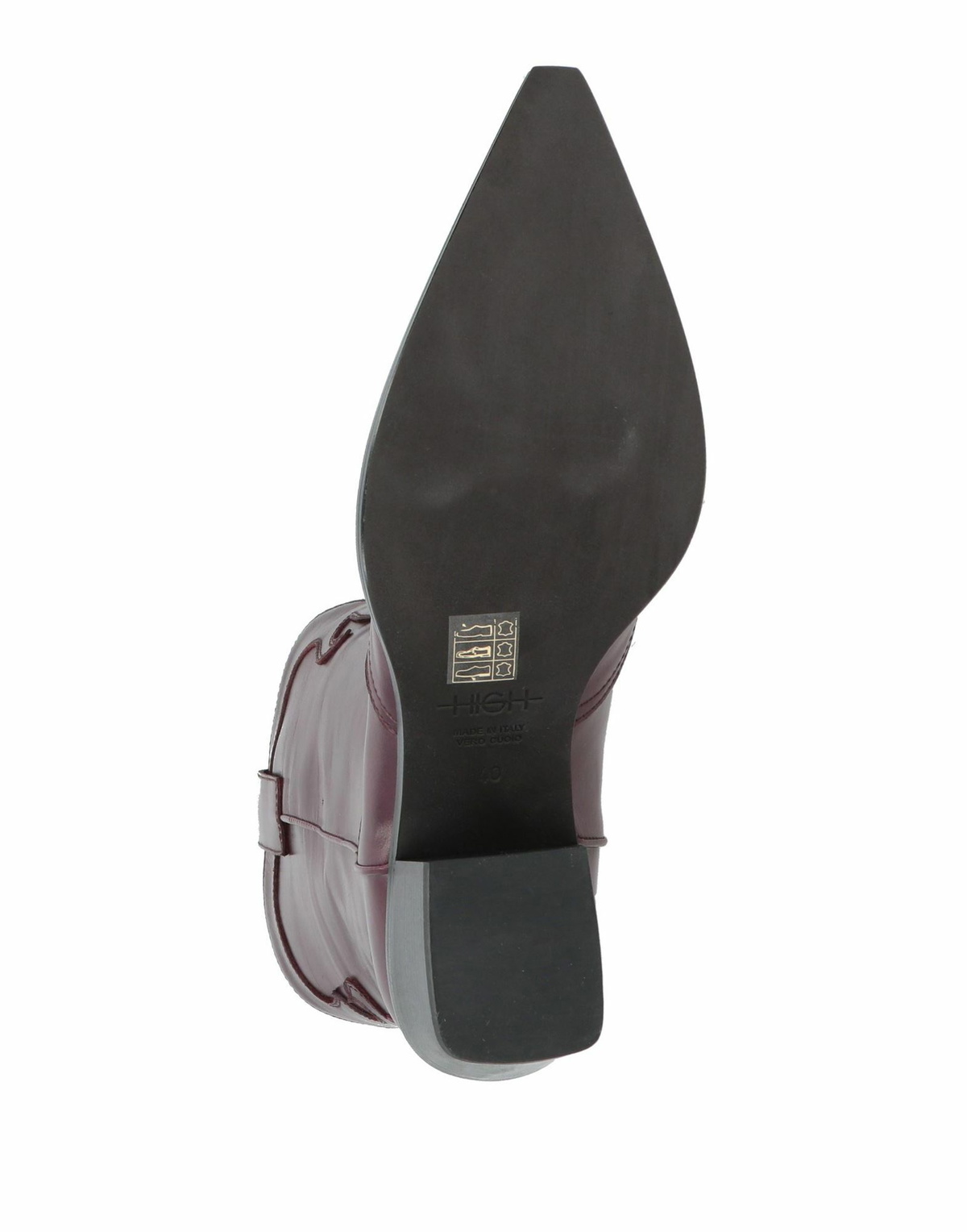 High Womens Ankle boots Plum