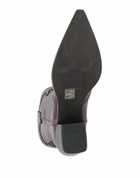 High Womens Ankle boots Plum