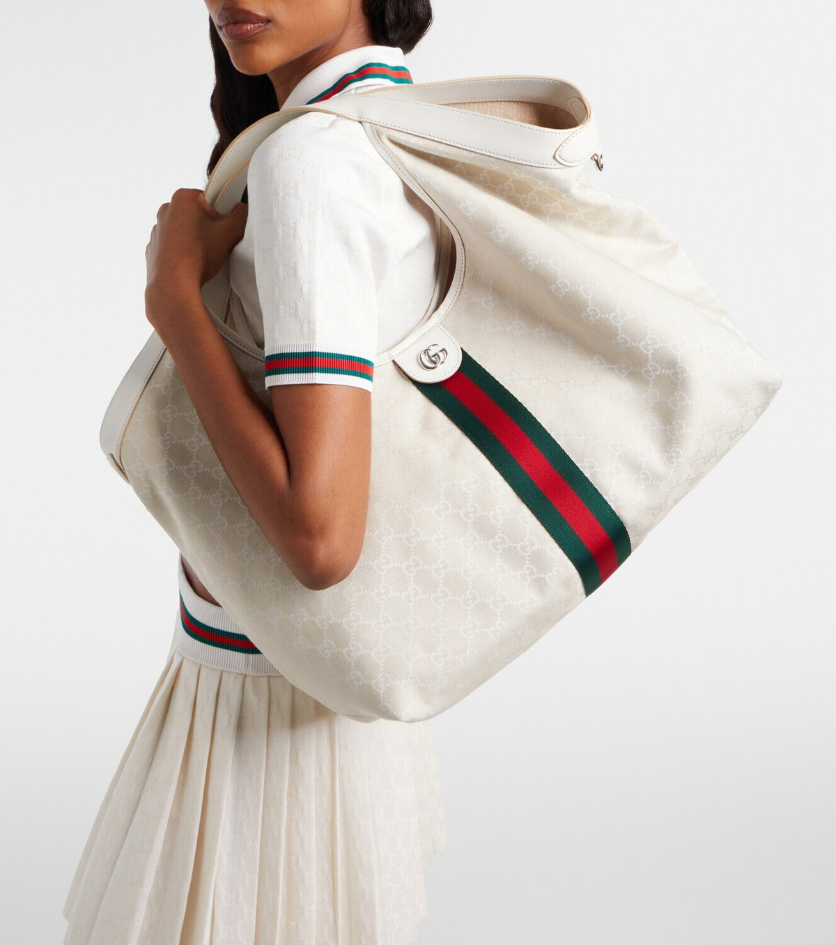 Gucci Gucci Giglio GG canvas Large tote bag
