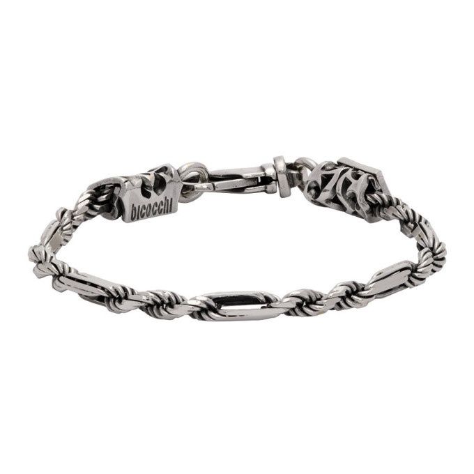 Photo: Emanuele Bicocchi Silver Rope and Chain Link Bracelet