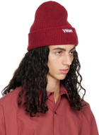 Won Hundred Red Staff Beanie