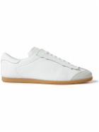 Maison Margiela - Feather Light Suede-Panelled Leather Sneakers - White