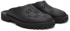 Gucci Black GG Slippers