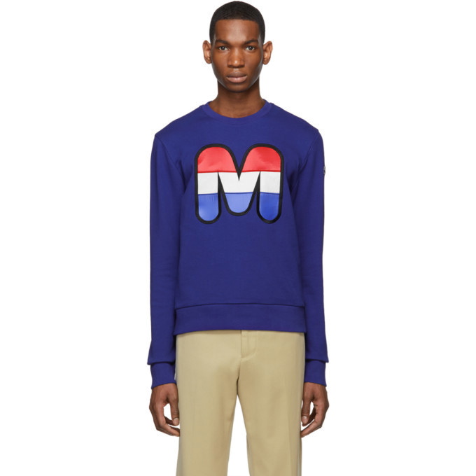 Photo: Moncler Blue Logo Sweatshirt