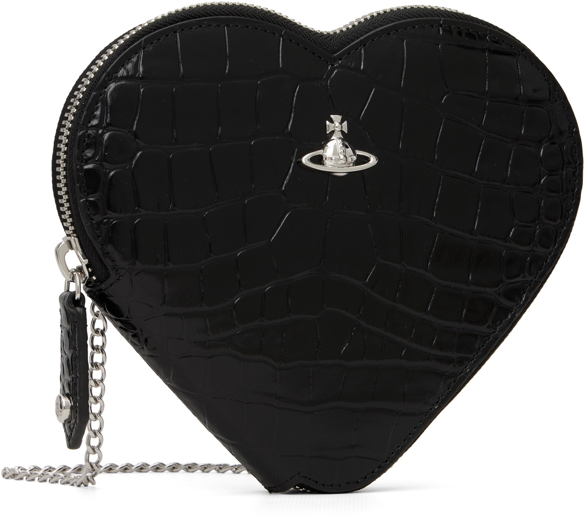 Vivienne Westwood Black Heart Crossbody Bag
