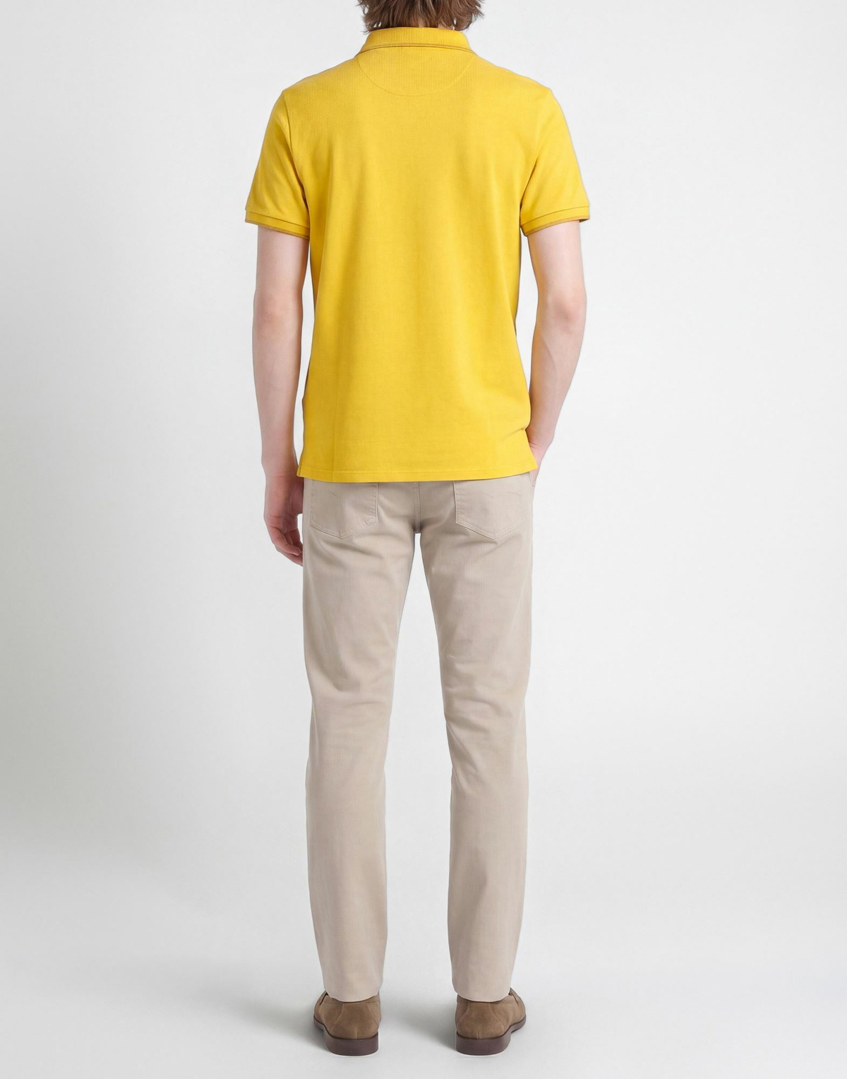 Jacob Cohёn Mens Polo shirt in Yellow