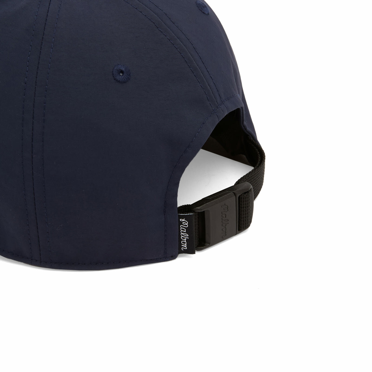 Malbon Men's Block Nylon Packable Cap in Navy 