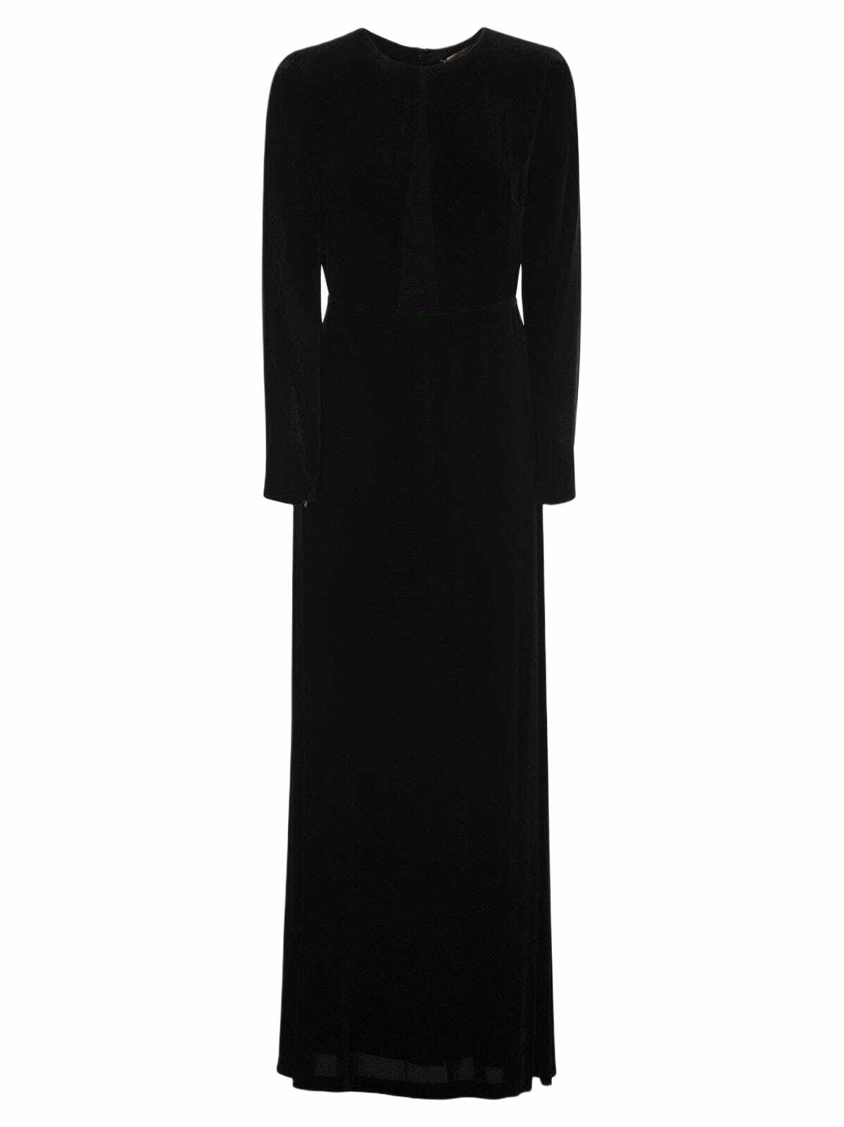 ワンピース MAX MARA BLACK SILK MOLI LONG DRESS Max Mara Moli Satin Maxi Dress | Black | FARFETCH
