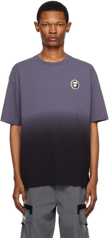 Photo: AAPE by A Bathing Ape Purple & Black Patch T-Shirt