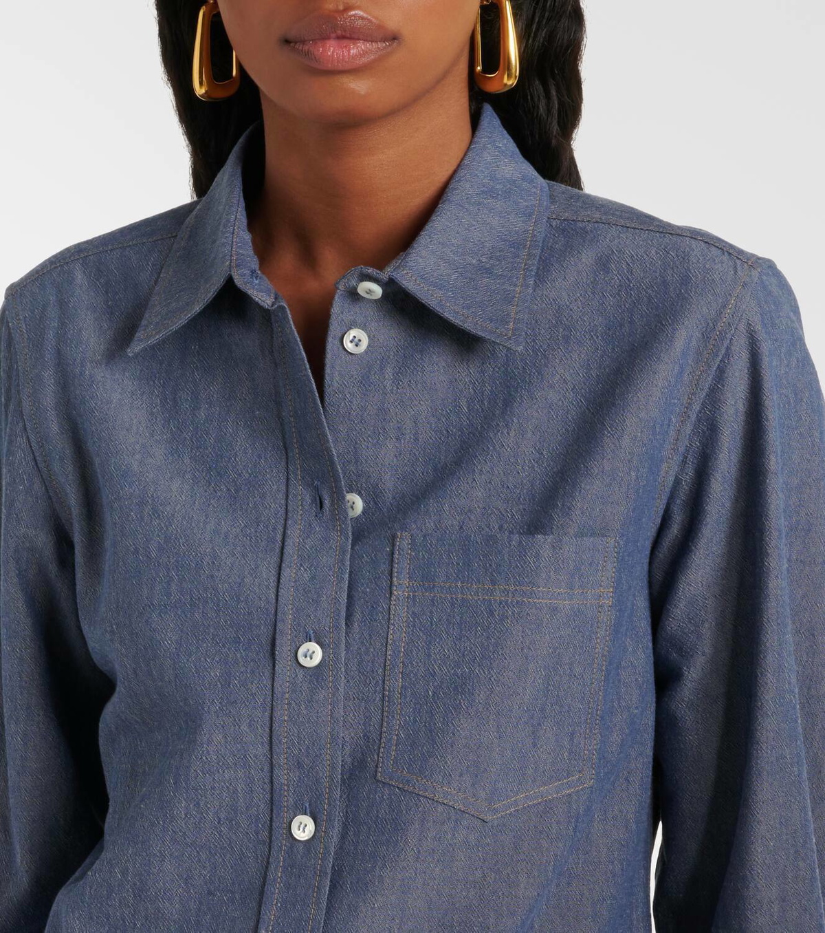 Loro Piana Roslyn chambray shirt Loro Piana
