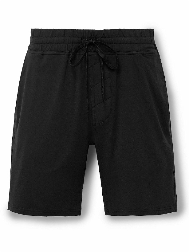 Photo: Outdoor Voices - All Day Straight-Leg CloudKnit Drawstring Shorts - Black