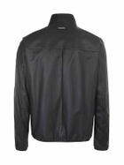 Emporio Armani Zip-up Long Sleeved Leather Jacket