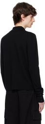 SPENCER BADU Black Knitted Uniform Polo