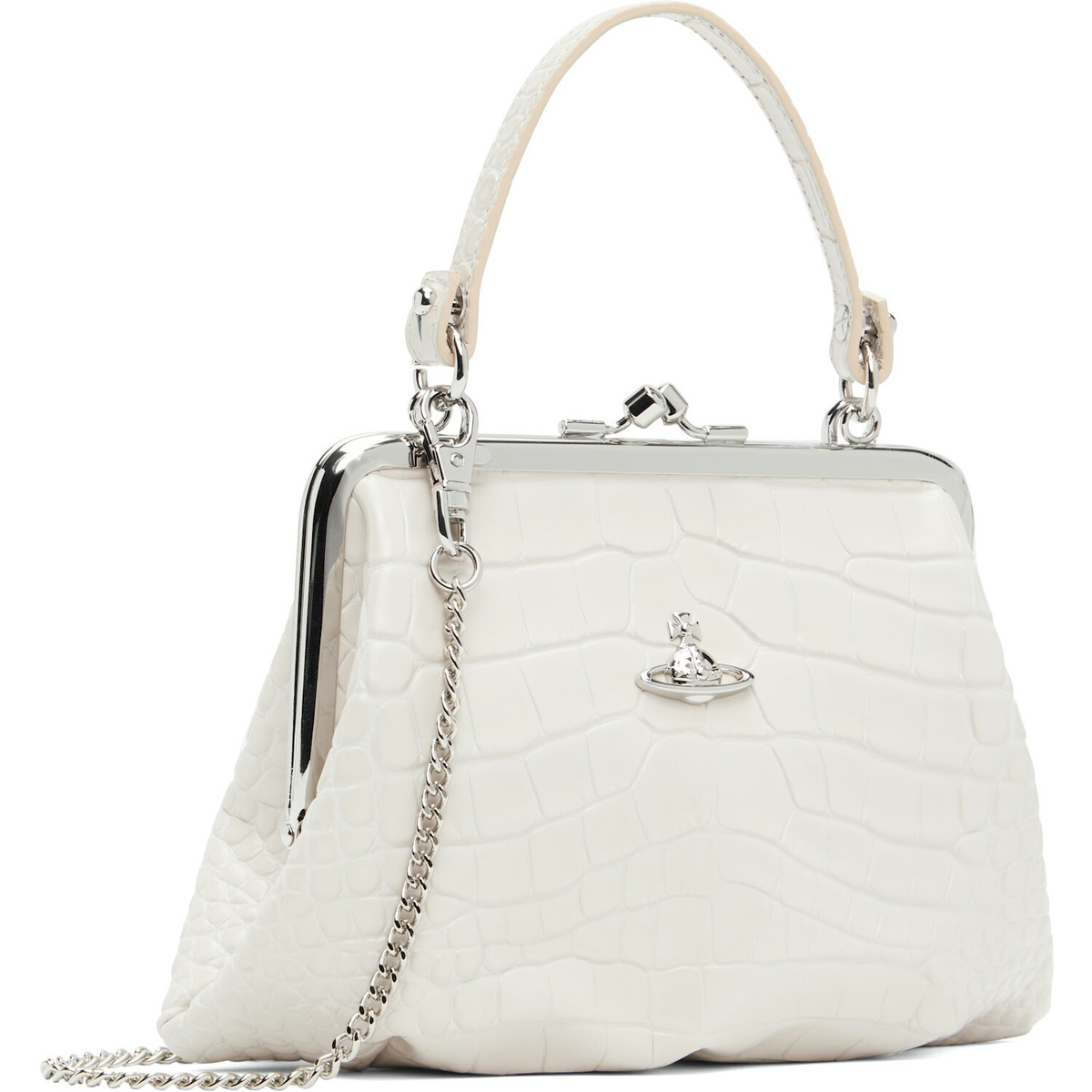 Vivienne Westwood Off-White Granny Frame Bag