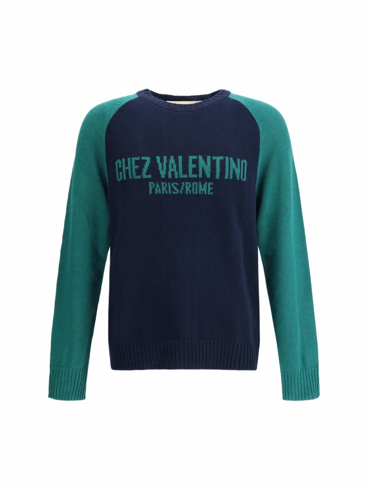 Tシャツ・カットソー VALENTINO GARAVANI Dark Blue Wool Sweater Valentino Sweater Blue Mens Valentino