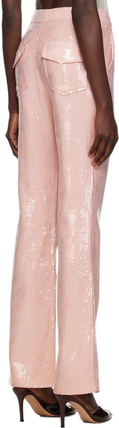 KIM SHUI Pink Paillette Pants