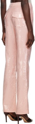 KIM SHUI Pink Paillette Pants