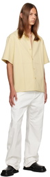 Jil Sander Beige Spread Collar Shirt