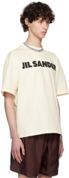 Jil Sander Off-White Logo Printed T-Shirt