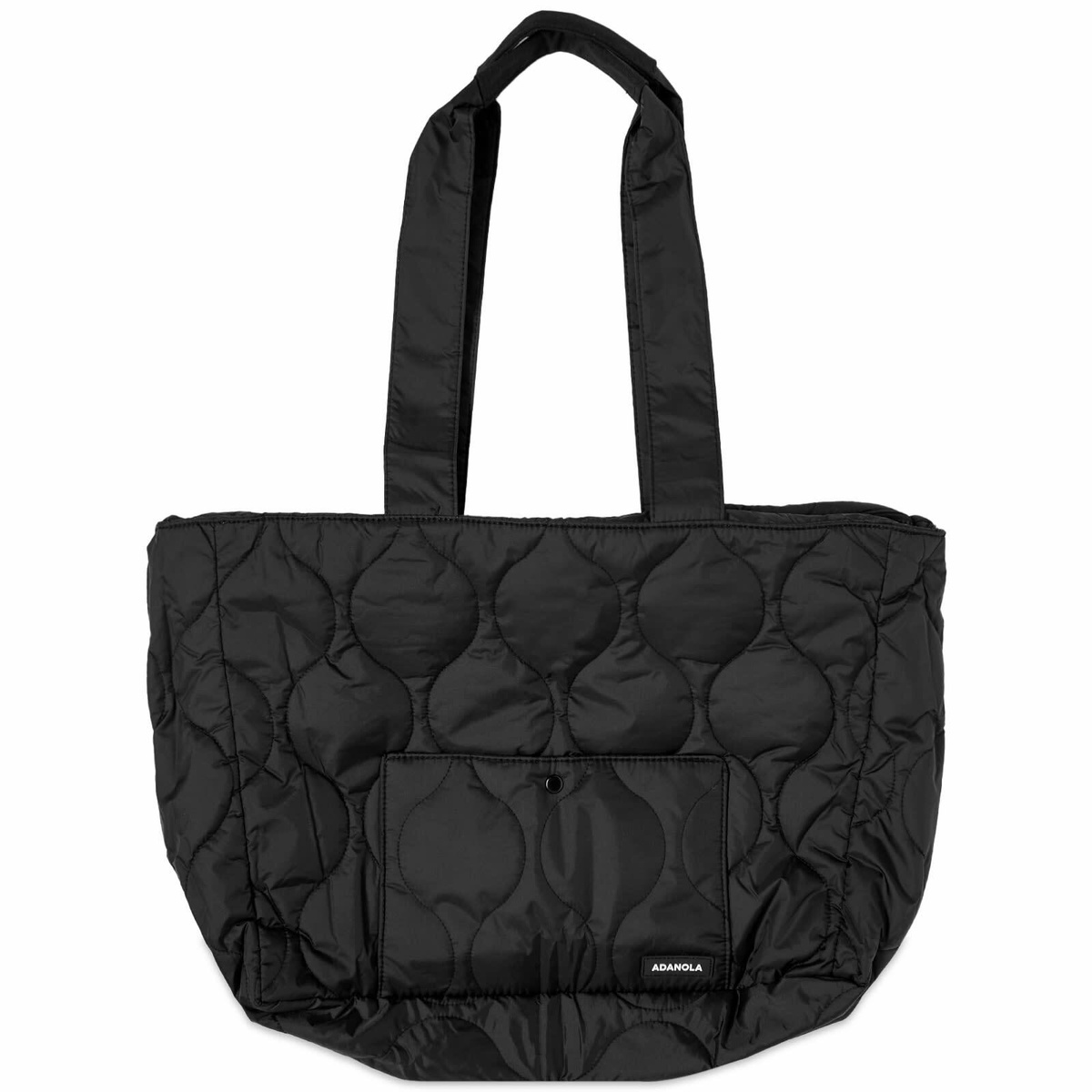 Adanola Women's Quilted Nylon Bag in Black Adanola