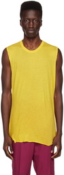 Rick Owens Yellow Basic Tank Top