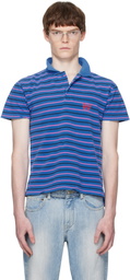 Balenciaga Blue Laurel Classic Fitted Polo