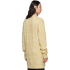 Jil Sander Yellow Jil Sanderand Check Motif Cardigan