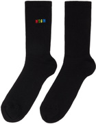 MSGM Black Logo Socks