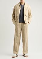 Paige Shelton Linen Polo Shirt Blue
