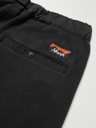 Nanga - Tapered Belted Shell-Trimmed Polartec® Sweatpants - Black