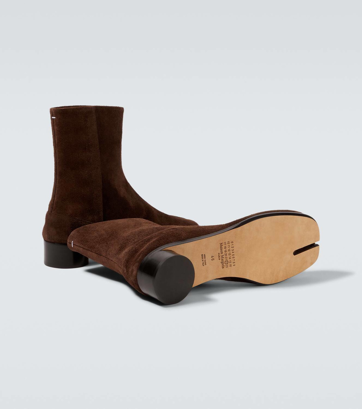 Maison Margiela Tabi suede ankle boots