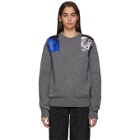 Raf Simons Grey Knit Patches Sweater