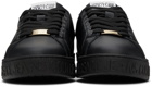 Versace Jeans Couture Black Court Sneakers