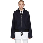 Maison Margiela Blue Wool Traditional Jacket