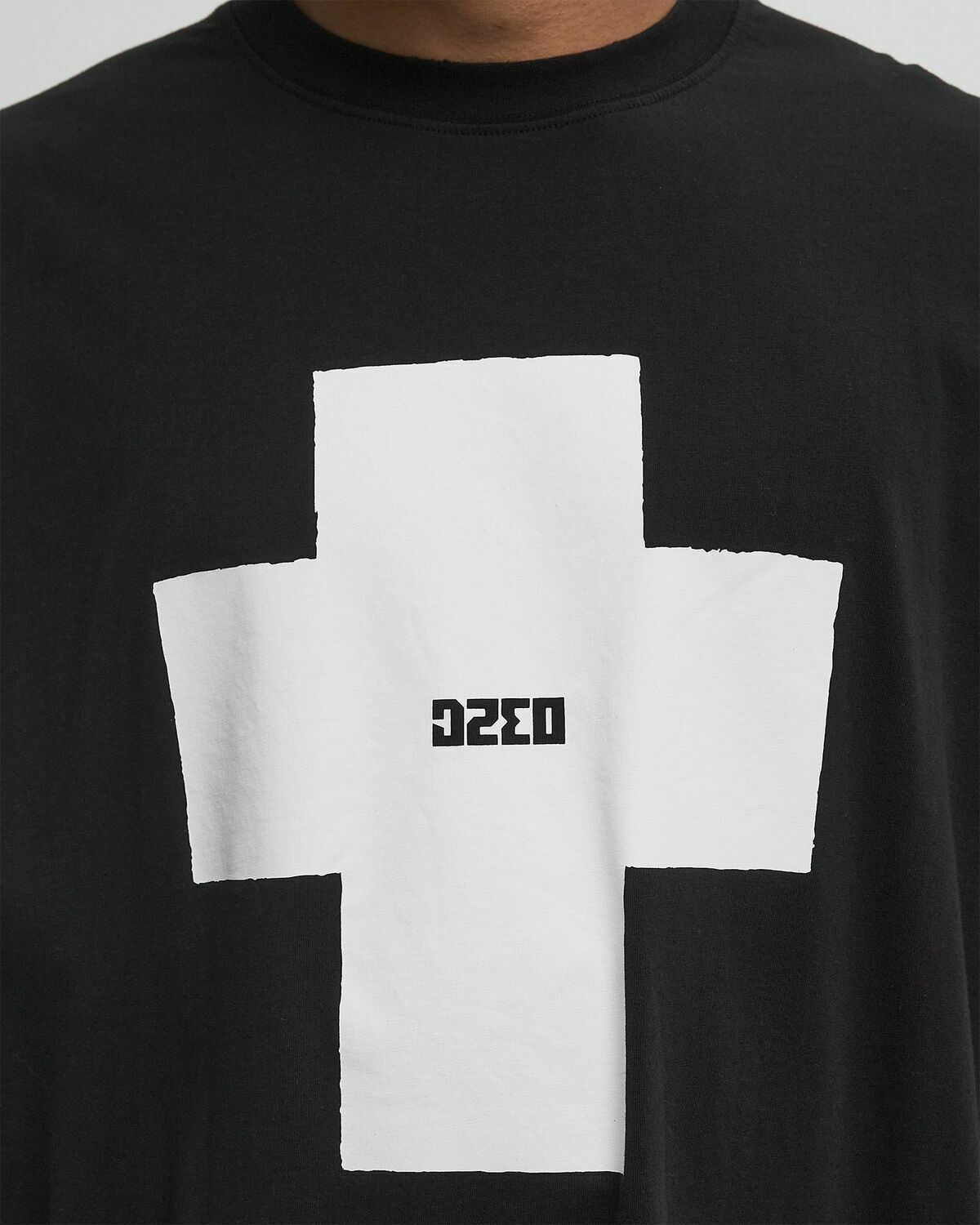 032c POINT ZERO OVERSIZED TEE Black Mens Shortsleefe
