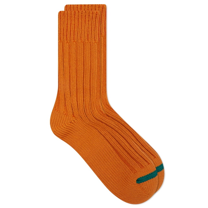 Photo: RoToTo Chunky Ribbed Crew Sock in Orange Peel