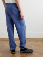 Cherry Los Angeles - Horse Power Logo-Embroidered Cotton-Jersey Sweatpants - Blue