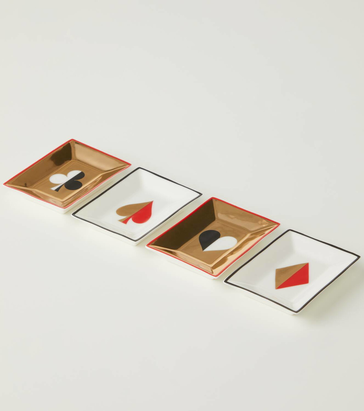 Jonathan Adler Dealer's Choice set of 4 decorative trays