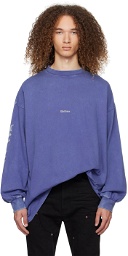 We11done Purple Gothic Long Sleeve T-Shirt