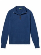Sid Mashburn - Cotton Half-Zip Sweater - Blue